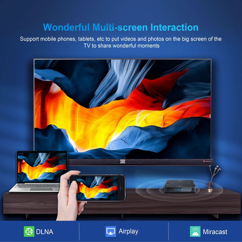 Allwinner H618 Quad Core Android 12 Set Top Box Support WiFi 6 H.265 4K Ultra HD HEVC