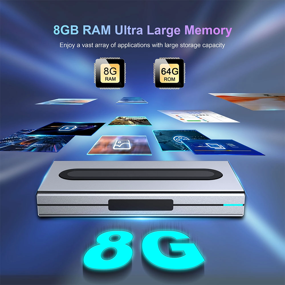 Ultra HD Internet TV Box with 8K Ultra-HD Android 11 8G RAM 7-in-1 Multi-Screen And Efficient Fan Cooling