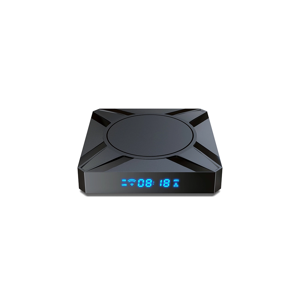 amlogic S905x5-m quad core แขนคอร์เท็กซ์ A55 Mail G310 V2 6NM ชิปเซ็ต AV 1 Android 14 4K AI SR Dual WiFi Smart TV Box
