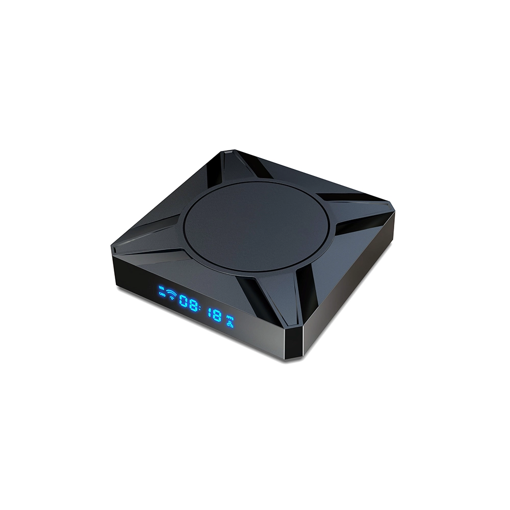 amlogic S905x5-m quad core แขนคอร์เท็กซ์ A55 Mail G310 V2 6NM ชิปเซ็ต AV 1 Android 14 4K AI SR Dual WiFi Smart TV Box