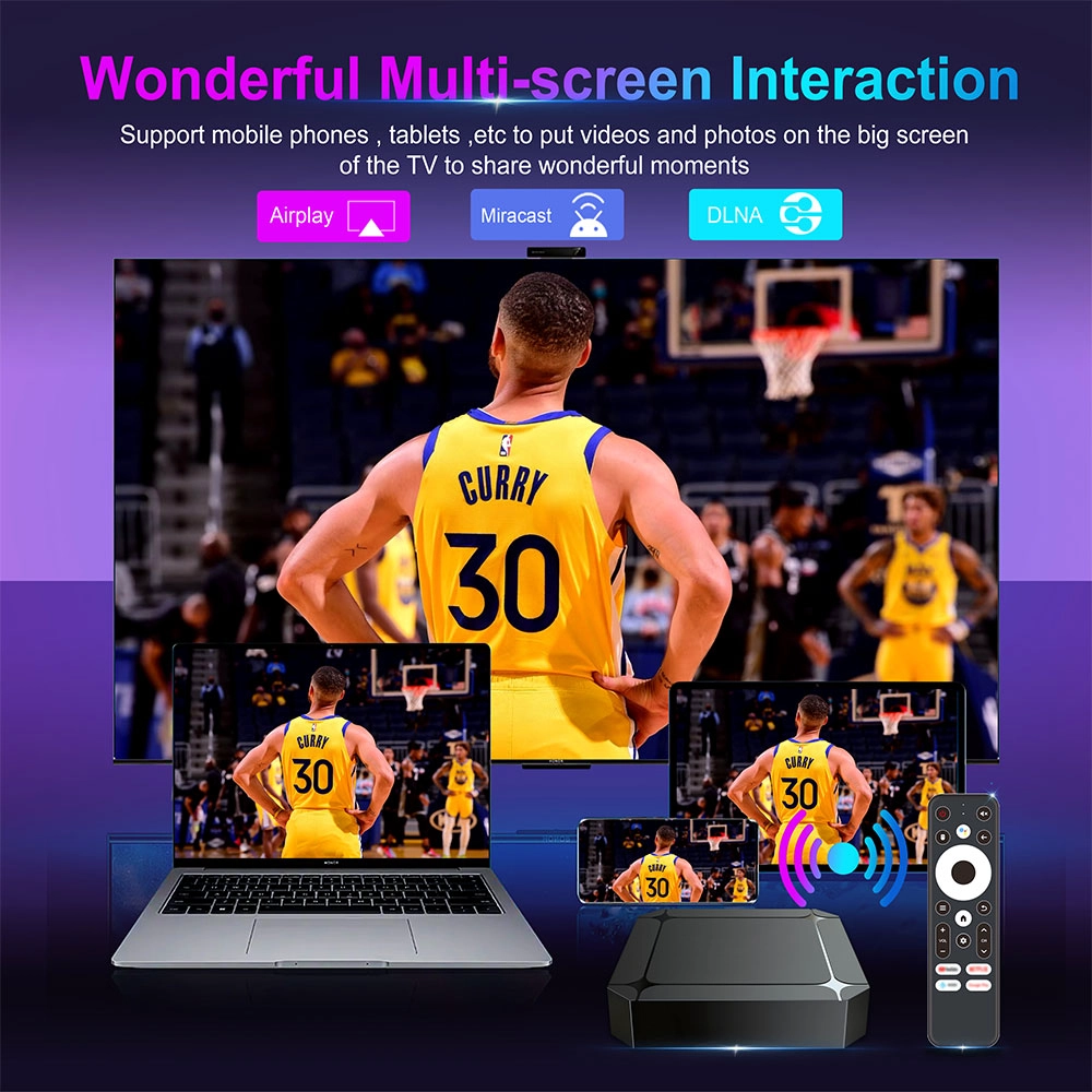 Smart TV Box Android 14 | RK3518 Quad-Core | 4K Ultra HD | WiFi 6 | Google TV OS
