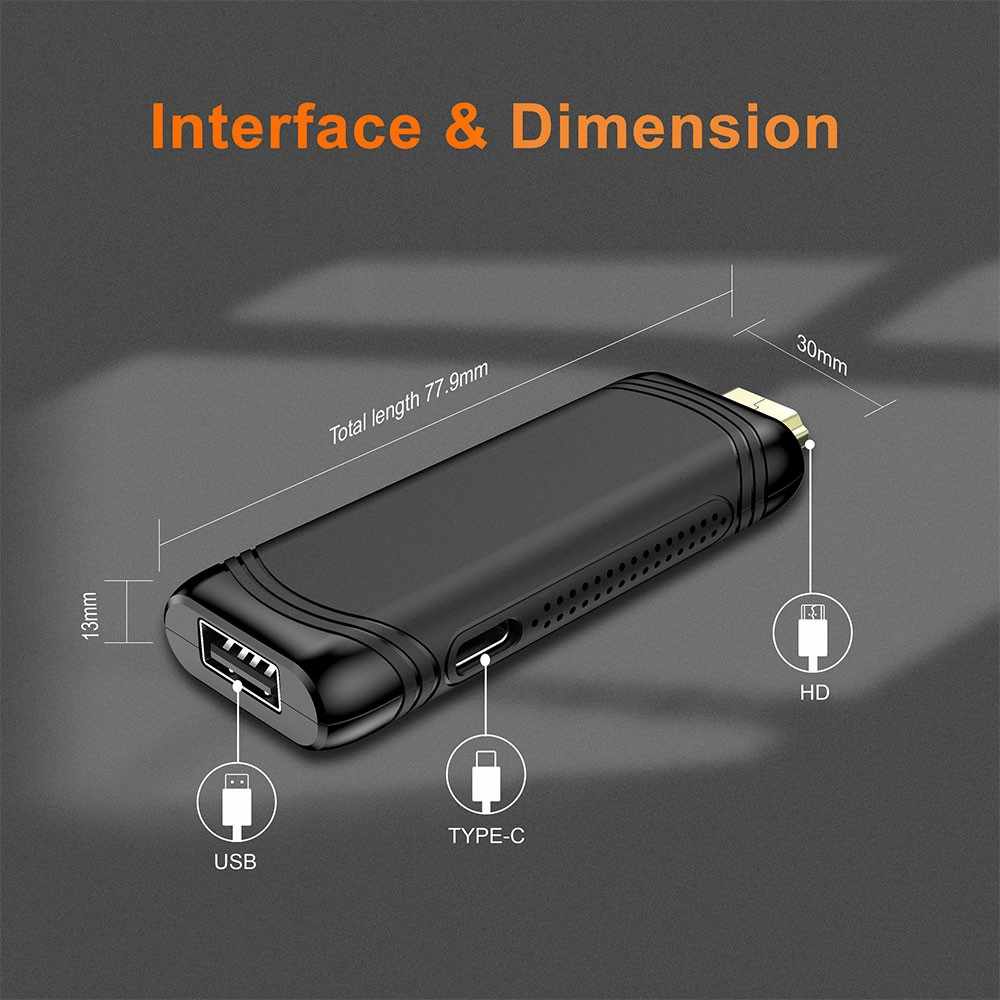 Android TV Stick 4K Allwinner H313 Quad Core – Dual-Band Wi-Fi, Android 10, 2 GB RAM Option