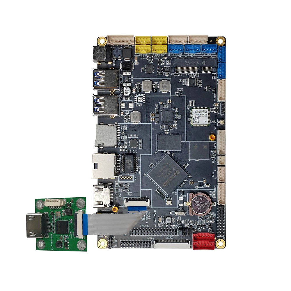 Rockchip RK3568 Kommerzielle Anzeigeplatine | 4K-Ausgabe, NPU AI, Multi-OS-Unterstützung