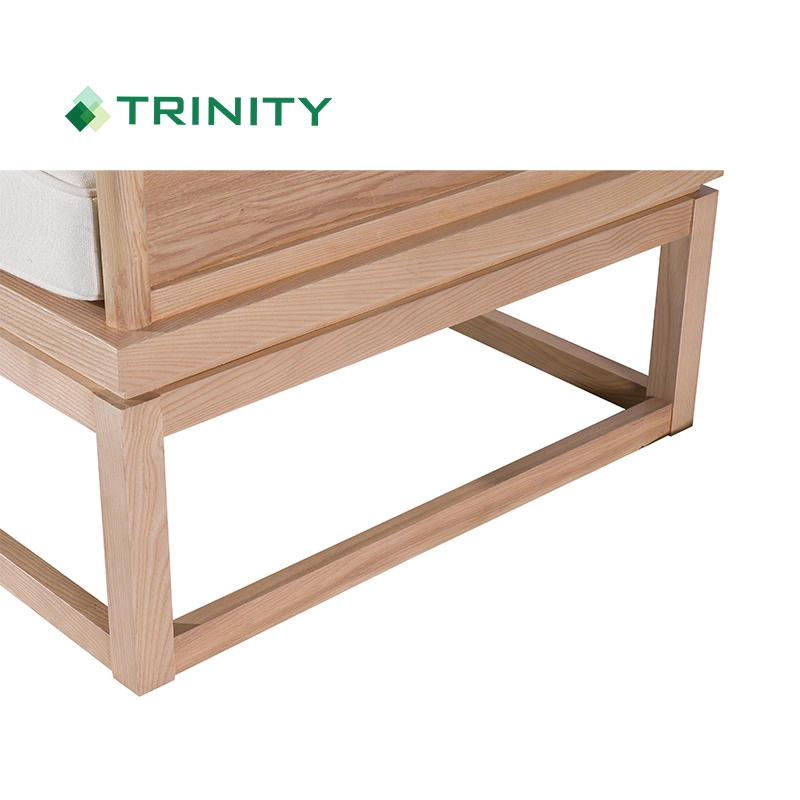 Op maat gemaakte horecameubels Scandinavisch massief houten frame bank