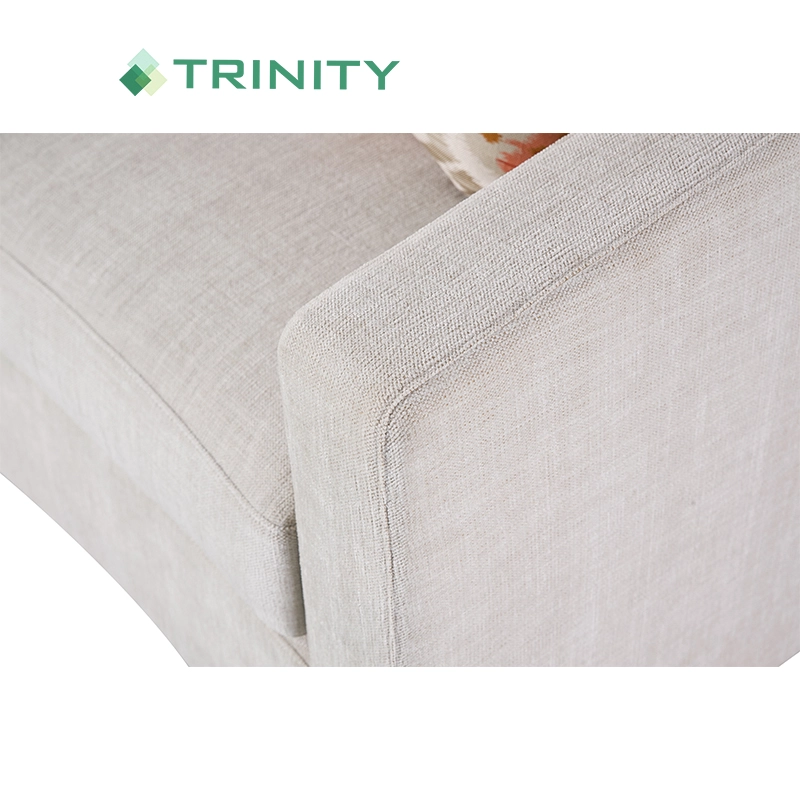 5-Star Modern Hotel Standard Made Simple White Upholstered 3 Seat Sofa