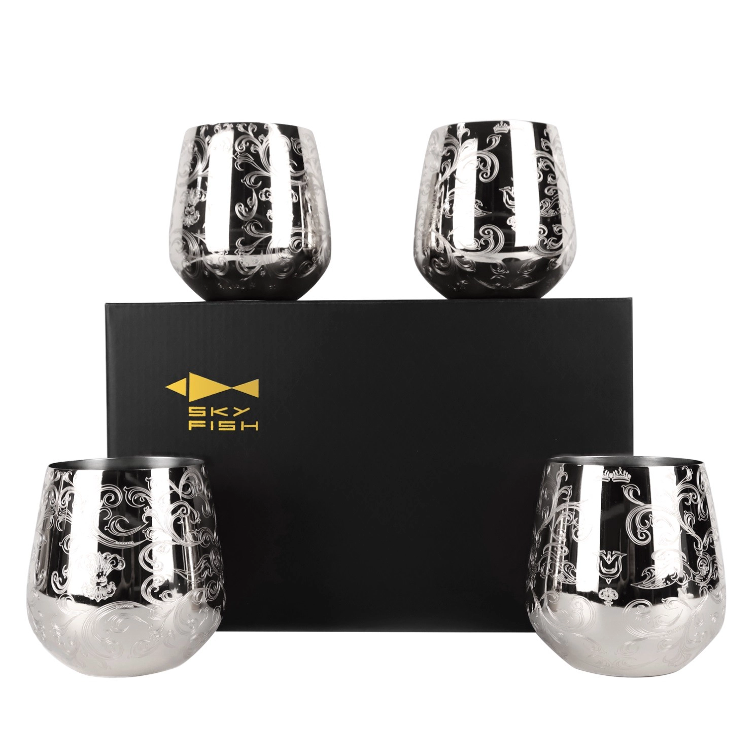 Vasos de vino de acero inoxidable de E-bon: 25 años de artesanía y personalización