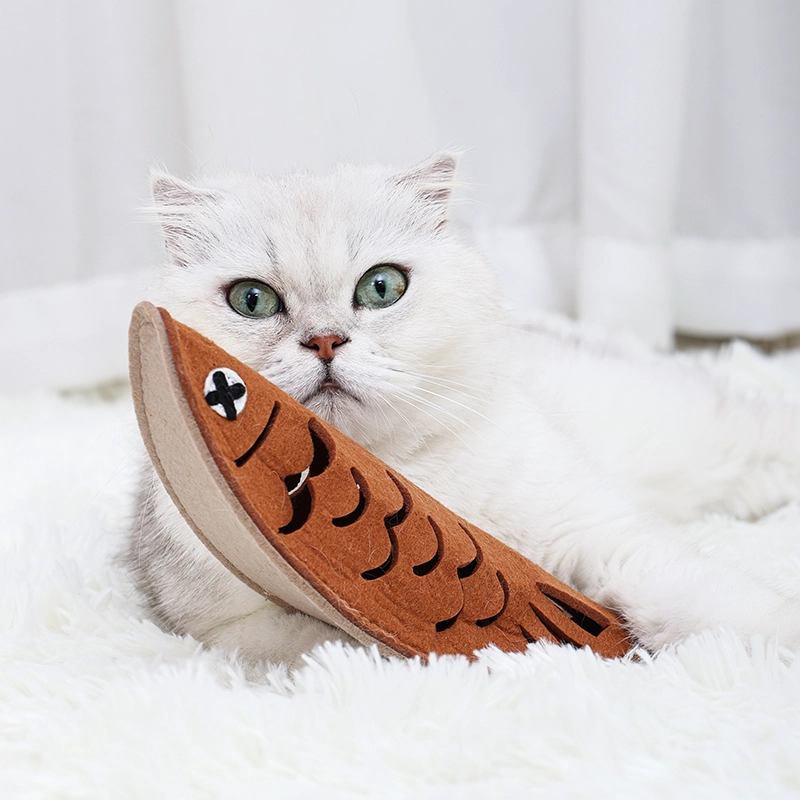 Roast Fish Design Pet Feeding Toy Snuffle Training Jingle Bell Companion Having Fun Toy for Dog Cat