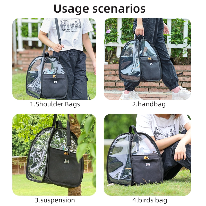 Parrot Bird Portable Backpack Carrier mit Barsch-Futternapf und Tablett Pet Bird Outdoor Travel