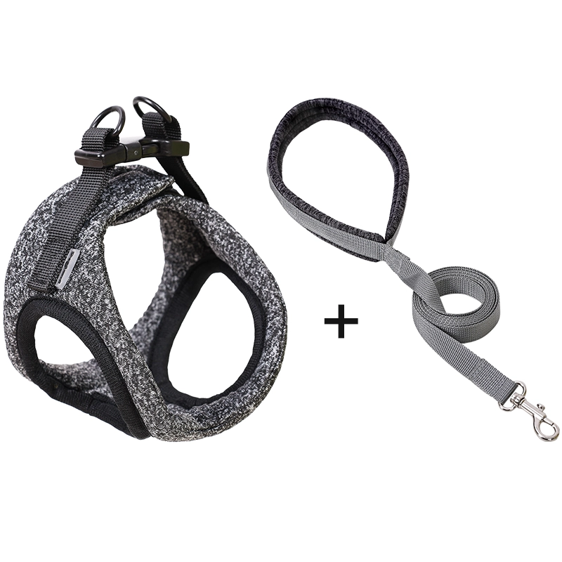 Breathable comfortable sponge super light adjustable custom dog chest harness set