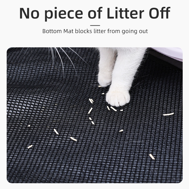 Fish Shape/ Cat Shape Design No Leak Cat Litter Mat