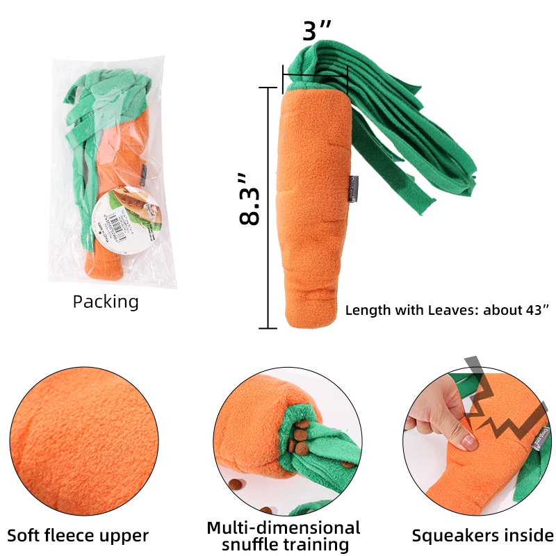 Pulling Leaves Carrot Design Jouet à priser pour chien
