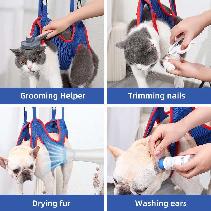 Pet Dog Grooming Hammock Pet Sling Holder Grooming Helper Set