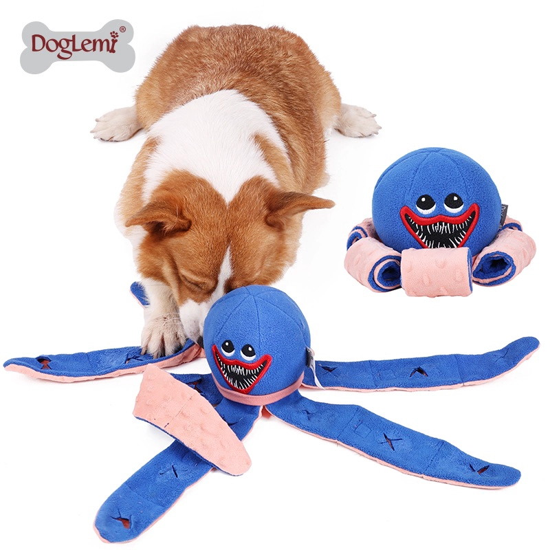 Octopus Hidden Food Pädagogisches Hundespielzeug Schnüffelspielzeug