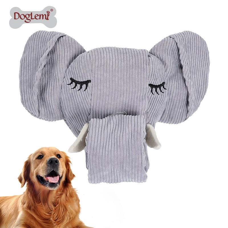 Elefant, verstecktes Essen, pädagogisches Hundespielzeug, Schnüffelspielzeug, Teddybär, Zähneknirschen, auslaufendes Essen, Schnüffelgeräusch, begleitende bissfeste Haustierprodukte