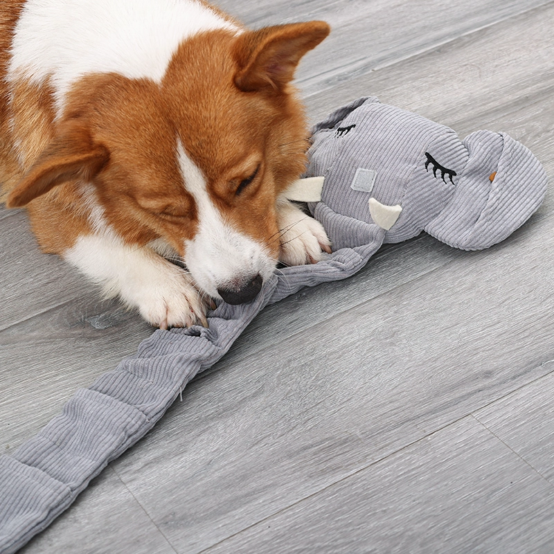 Elefant, verstecktes Essen, pädagogisches Hundespielzeug, Schnüffelspielzeug, Teddybär, Zähneknirschen, auslaufendes Essen, Schnüffelgeräusch, begleitende bissfeste Haustierprodukte