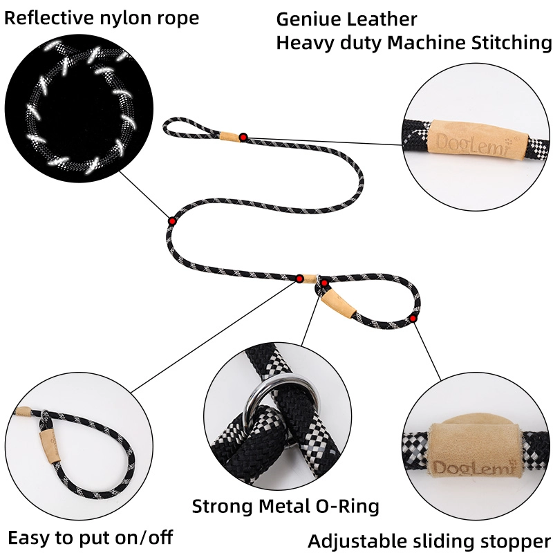 cordon de serrage rond pour chien de compagnie