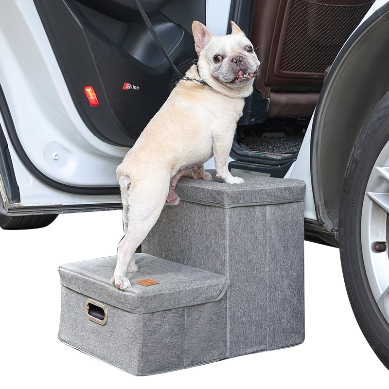 Escaleras plegables para perros para coche, perros grandes, escalones para mascotas, SUV, rampa para perros