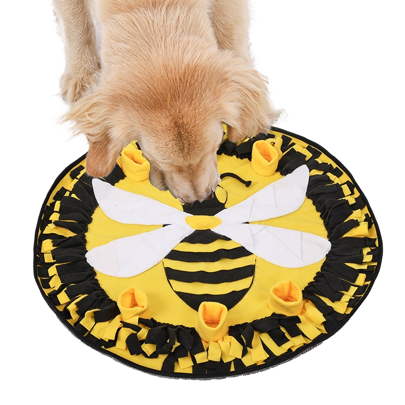 Schnüffelmatte für Haustiere, Schnüffel-Aktivitätsspielmatte, interaktives Fütterungspuzzle, langsamer Futterautomat für Welpen, Katzen, Kaninchen, Haustier-Schnüffelpads