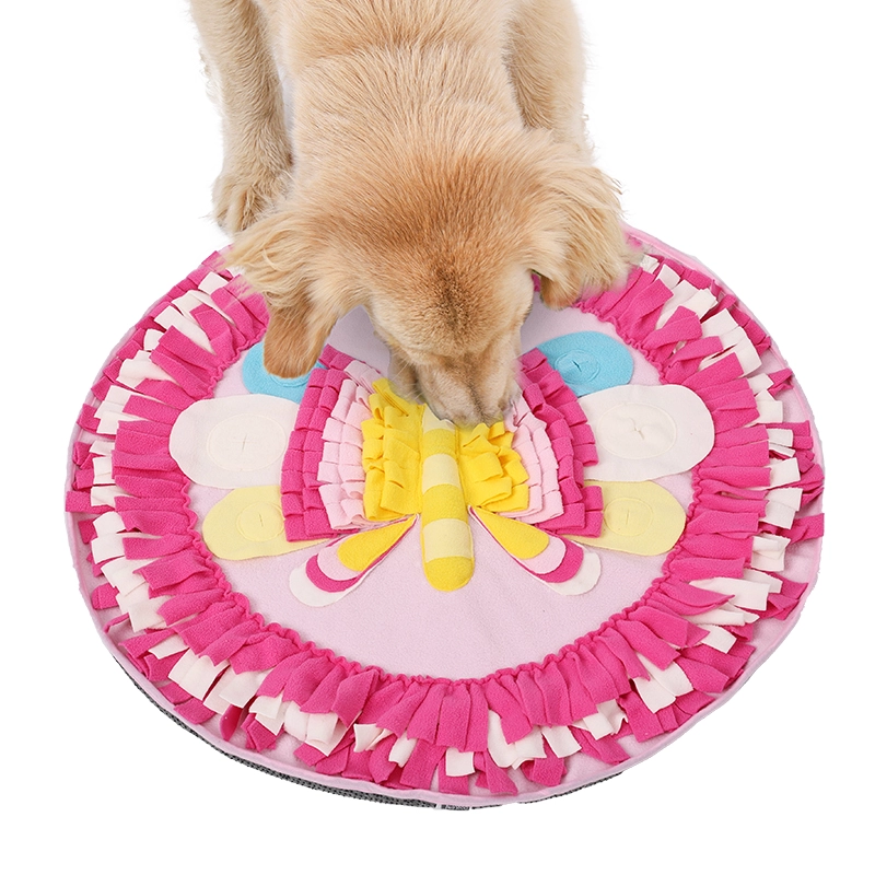 Schnüffelmatte für Haustiere, Schnüffel-Aktivitätsspielmatte, interaktives Fütterungspuzzle, langsamer Futterautomat für Welpen, Katzen, Kaninchen, Haustier-Schnüffelpads