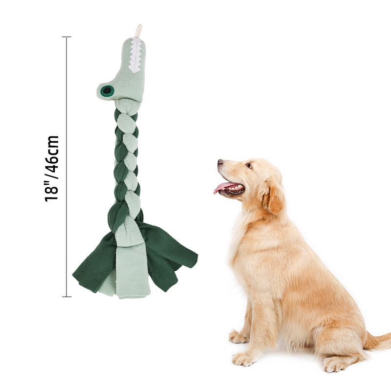 Juguete Teaser con cuerda de lana para perro, diseño Animal, repuesto para perseguir y tirar, juguete interactivo para masticar mascotas
