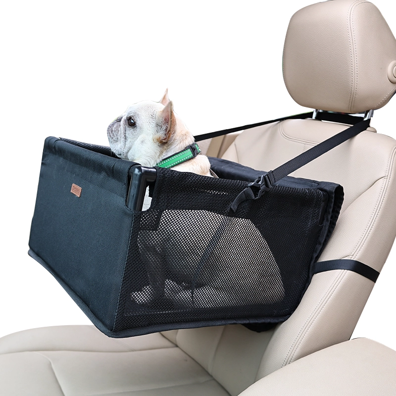 Siège d'appoint de voiture pour animaux de compagnie, siège d'appoint de luxe pour petits chiens, siège d'appoint de protection pliable, siège d'auto surélevé pour chien