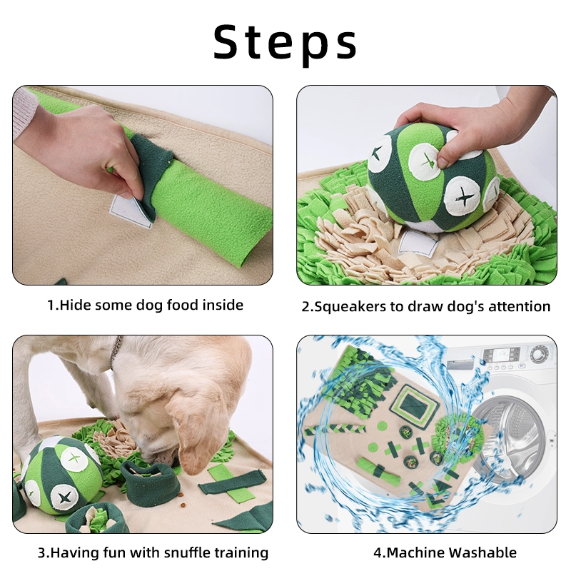 Les jouets interactifs de Puzzle de chien de reniflage encouragent les compétences naturelles de recherche de nourriture tapis d'alimentation d'entraînement d'odeur de chien de grande race