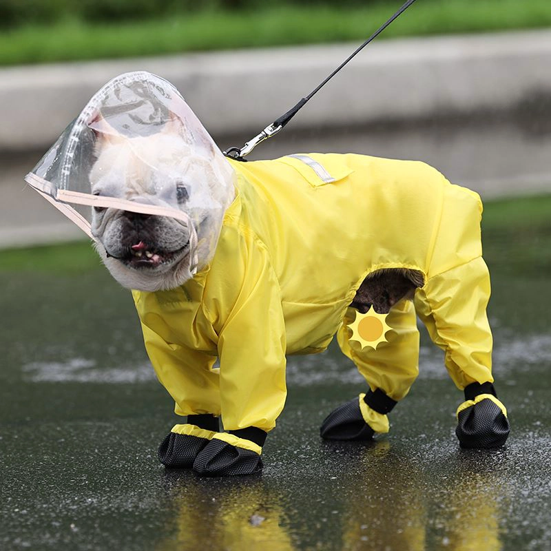 Imperméable pour chien OEM imperméable avec bottes équipement de pluie pour animaux de compagnie
