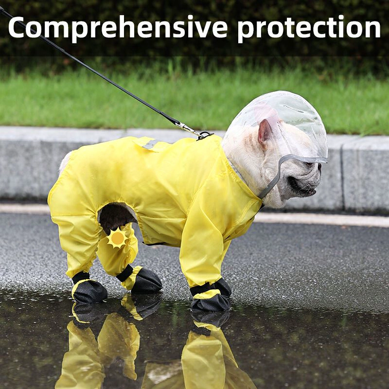 Imperméable pour chien OEM imperméable avec bottes équipement de pluie pour animaux de compagnie