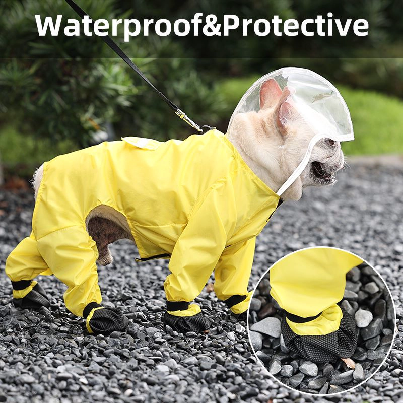 Imperméable pour chien OEM imperméable avec bottes équipement de pluie pour animaux de compagnie