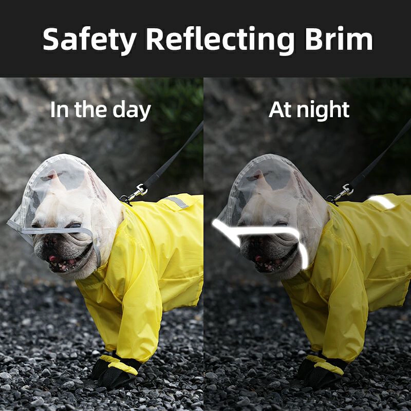 Imperméable pour chien OEM imperméable avec bottes équipement de pluie pour animaux de compagnie