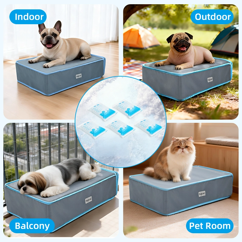 Lit rafraîchissant instantané pour chien, tapis rafraîchissant pour animaux de compagnie, lit respirant et confortable, produits frais pour animaux de compagnie, pour l'été