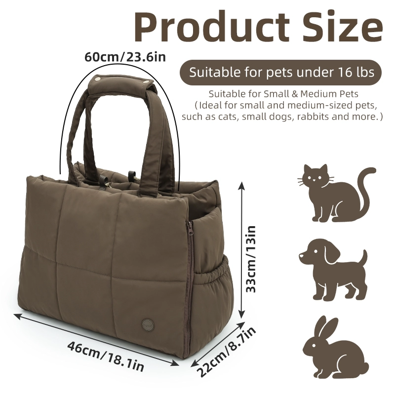 Doglemi – sac à bandoulière multifonctionnel de luxe pour animaux de compagnie, accessoires pour animaux de compagnie, sac de transport de luxe pour usage extérieur, Direct usine