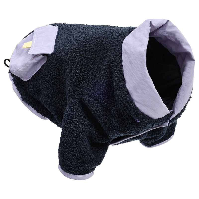Doglemi Luxury Style Soft Skin-Friendly Vintage Style Dog Jackets Winter Pet Clothes Dog Coat with Pocket for Outdoor Walking