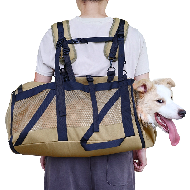 Multifunktionale Tragetasche für Hundezubehör, bequemer und wirbelsäulenstützender Rucksack mit großem Fassungsvermögen für den Transport großer Hunde