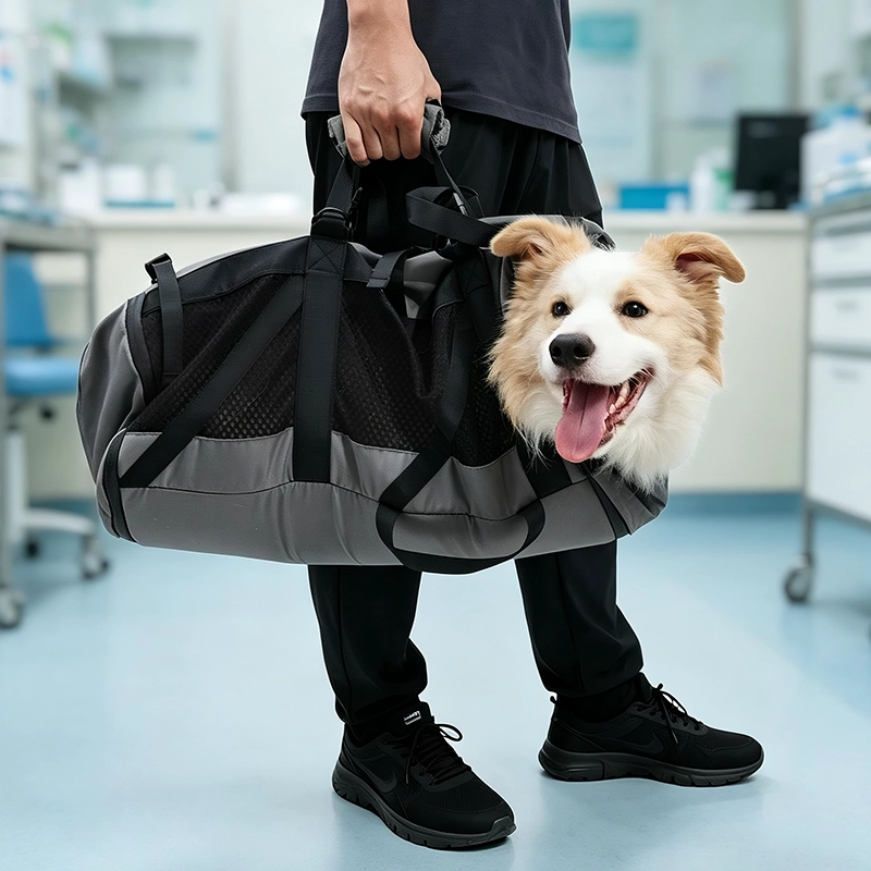 Multifunktionale Tragetasche für Hundezubehör, bequemer und wirbelsäulenstützender Rucksack mit großem Fassungsvermögen für den Transport großer Hunde