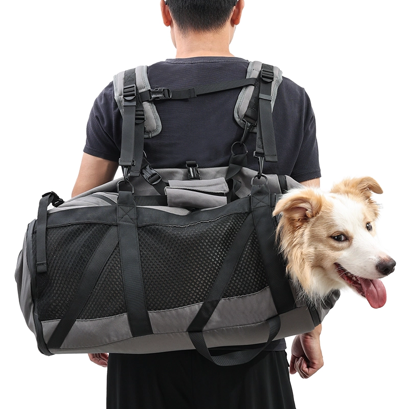 Multifunktionale Tragetasche für Hundezubehör, bequemer und wirbelsäulenstützender Rucksack mit großem Fassungsvermögen für den Transport großer Hunde
