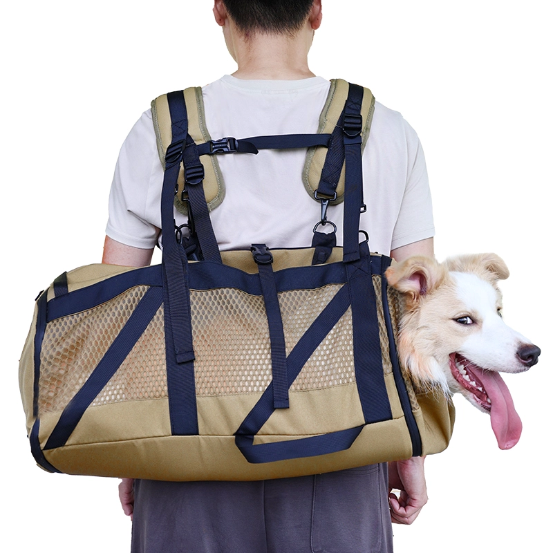 Multifunktionale Tragetasche für Hundezubehör, bequemer und wirbelsäulenstützender Rucksack mit großem Fassungsvermögen für den Transport großer Hunde