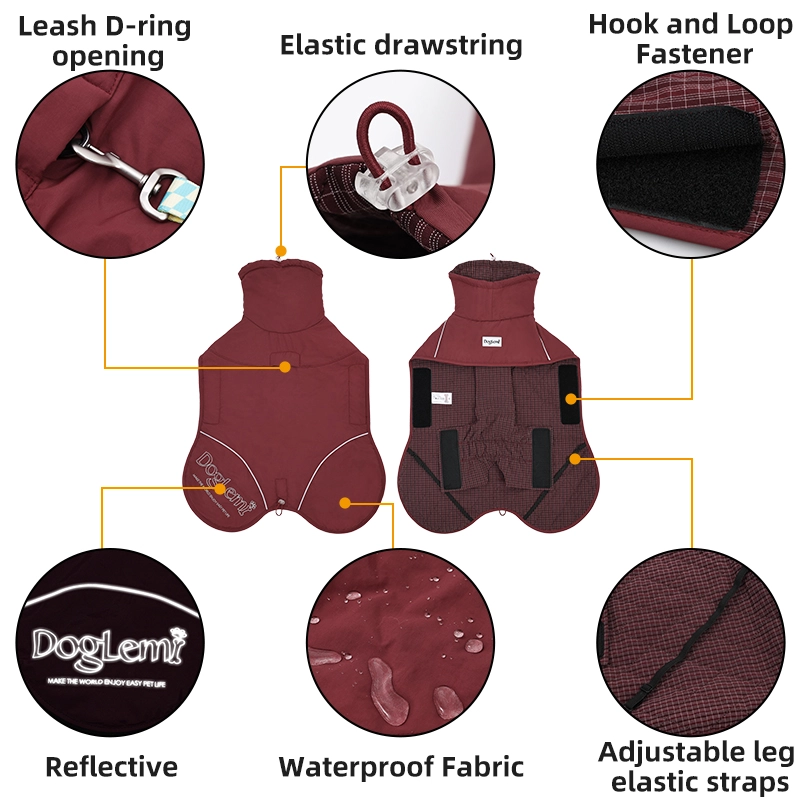Direkt ab Werk, modisch, stilvoll, bequem, für den Winter, verdickt, warm, Winterkleidung für Hunde, Haustierkleidung für Hunde