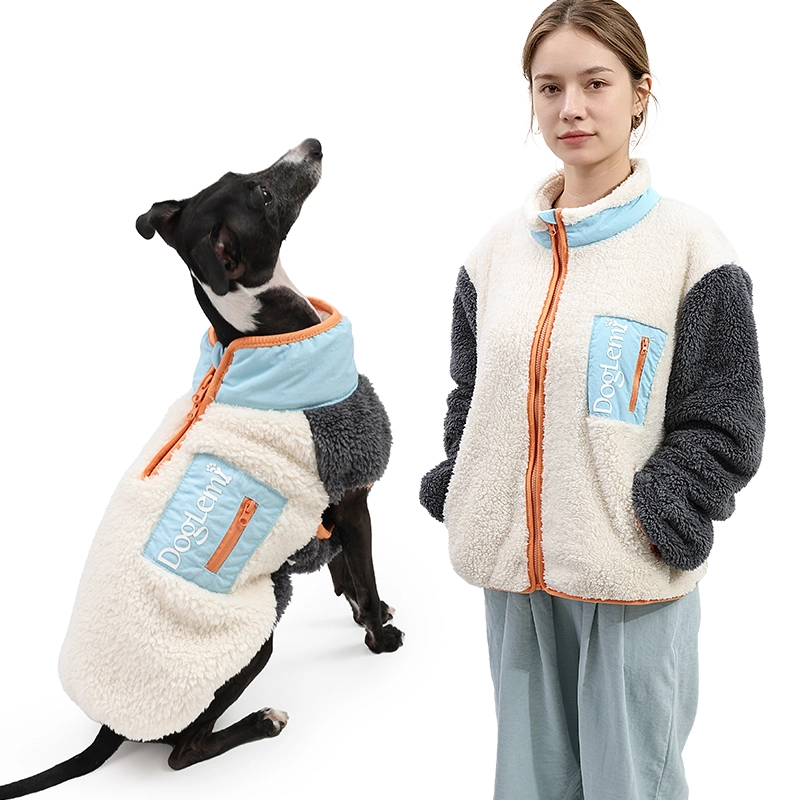 Factory Direct Luxus-Stil, weich, hautfreundlich, passende Hundekleidung für Besitzer und Hunde, Ganzkörper-Wintermantel für Hunde für Spaziergänge im Freien