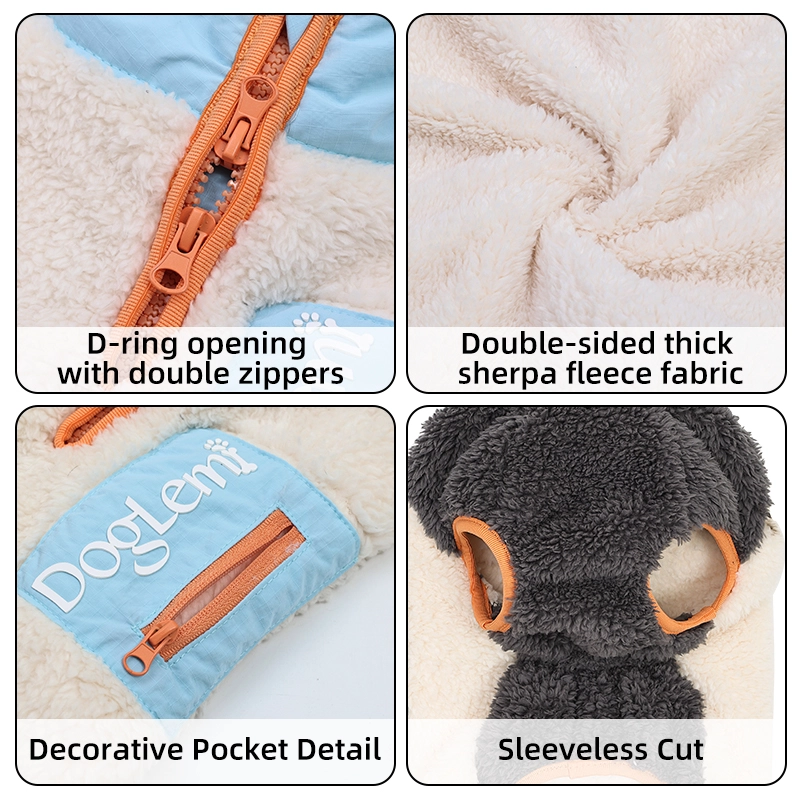 Factory Direct Luxus-Stil, weich, hautfreundlich, passende Hundekleidung für Besitzer und Hunde, Ganzkörper-Wintermantel für Hunde für Spaziergänge im Freien