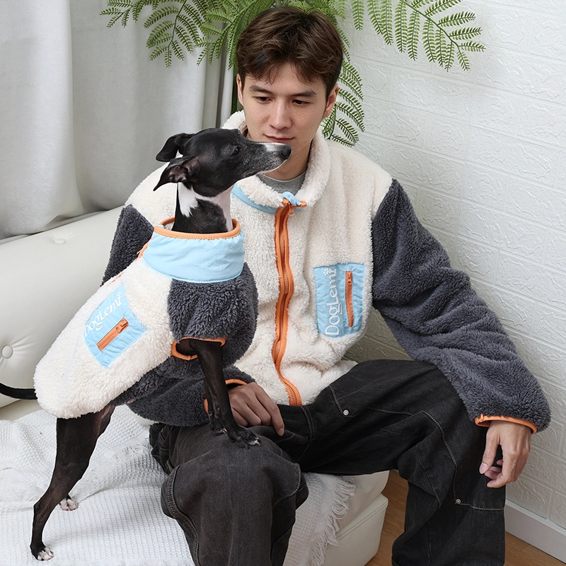 Factory Direct Luxus-Stil, weich, hautfreundlich, passende Hundekleidung für Besitzer und Hunde, Ganzkörper-Wintermantel für Hunde für Spaziergänge im Freien
