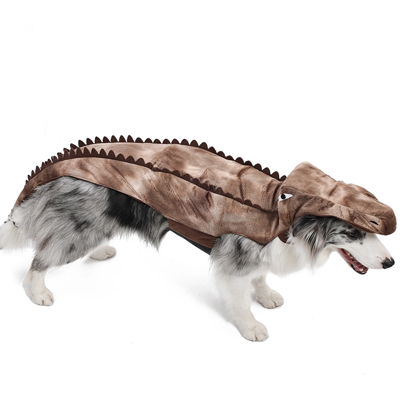Directo de fábrica suave agradable a la piel cómodo ajuste ropa para mascotas Halloween cocodrilo mascota traje fiesta desgaste