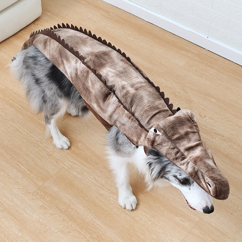Directo de fábrica suave agradable a la piel cómodo ajuste ropa para mascotas Halloween cocodrilo mascota traje fiesta desgaste