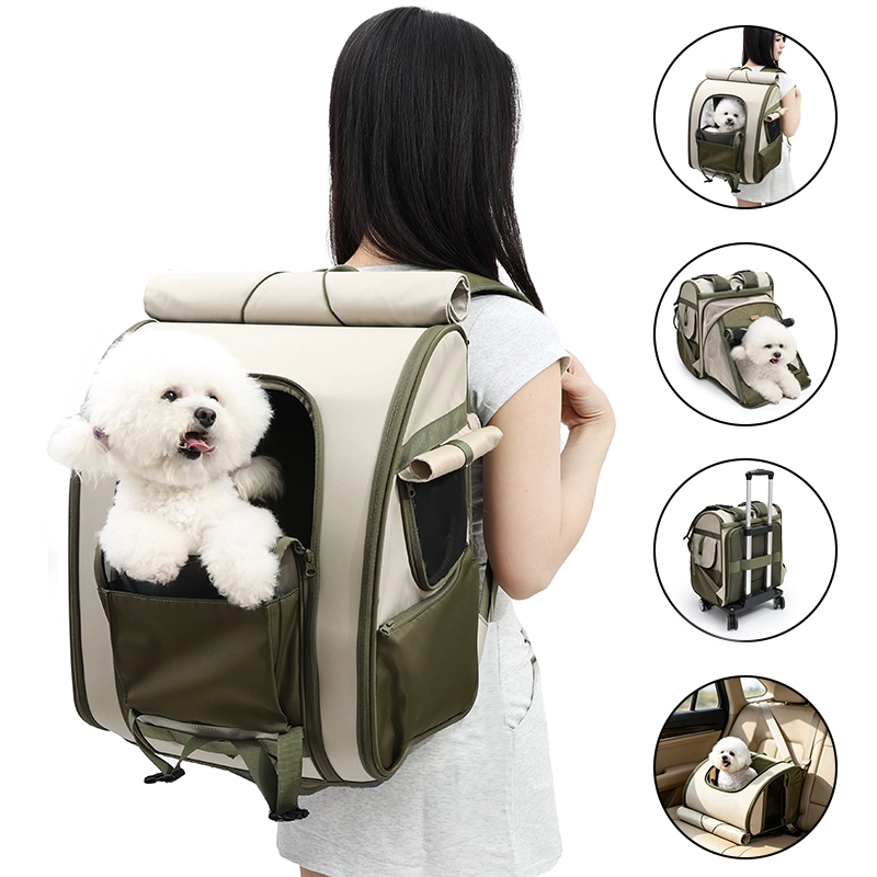 Doglemi New Design Polyester and Nylon Scalable Space Multifunctional Pet Carrier Backpack Dog Accessories