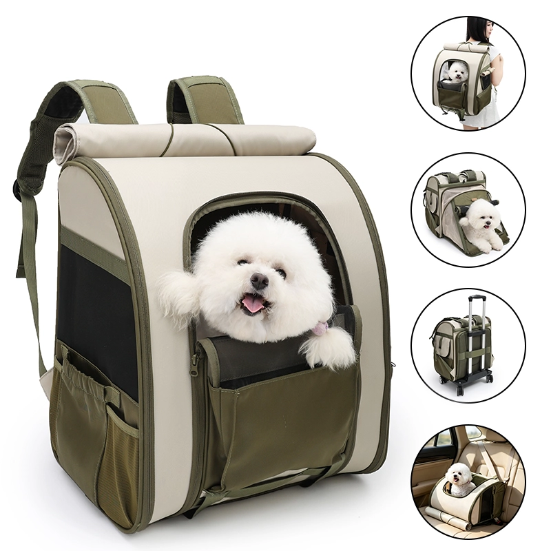 Doglemi New Design Polyester and Nylon Scalable Space Multifunctional Pet Carrier Backpack Dog Accessories
