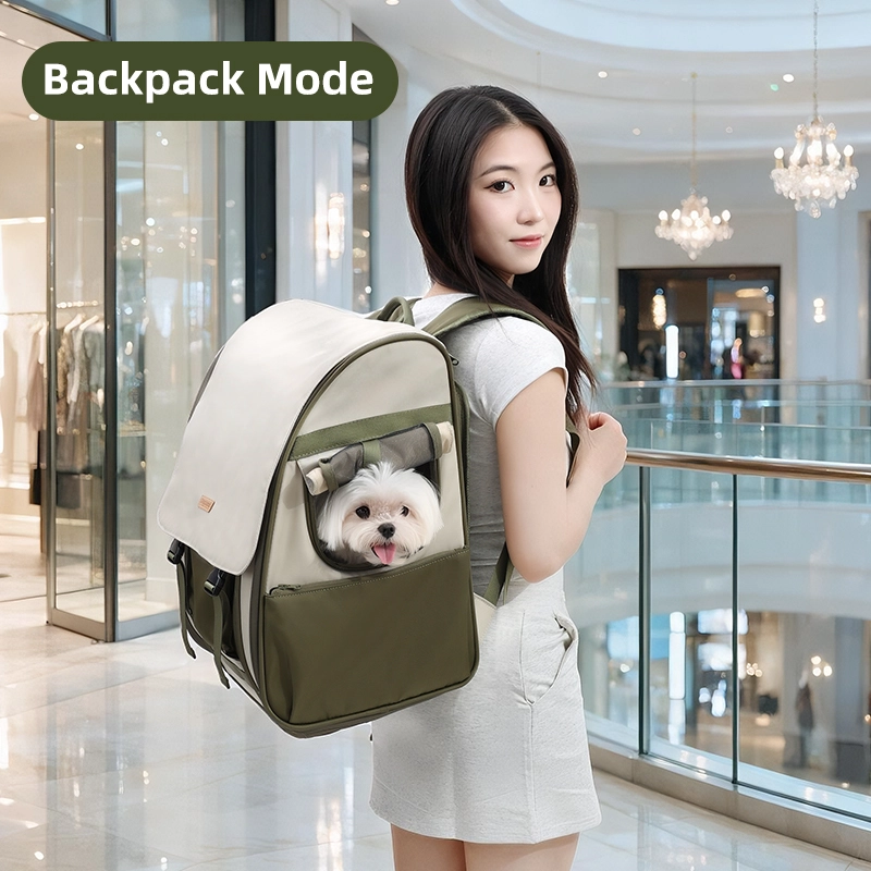 Doglemi New Design Polyester and Nylon Scalable Space Multifunctional Pet Carrier Backpack Dog Accessories