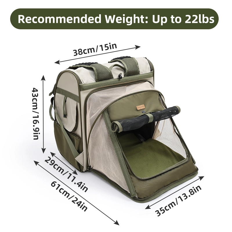 Doglemi New Design Polyester and Nylon Scalable Space Multifunctional Pet Carrier Backpack Dog Accessories