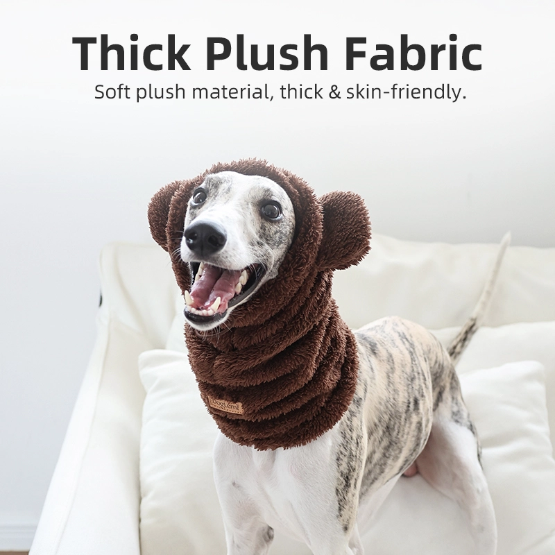 Doglemi Bequeme Passform Halloween Weihnachten Verstellbare Dichtheit Neues Design Haustier-Fleece-Kapuzenschal für den Außenbereich Heimtierbedarf