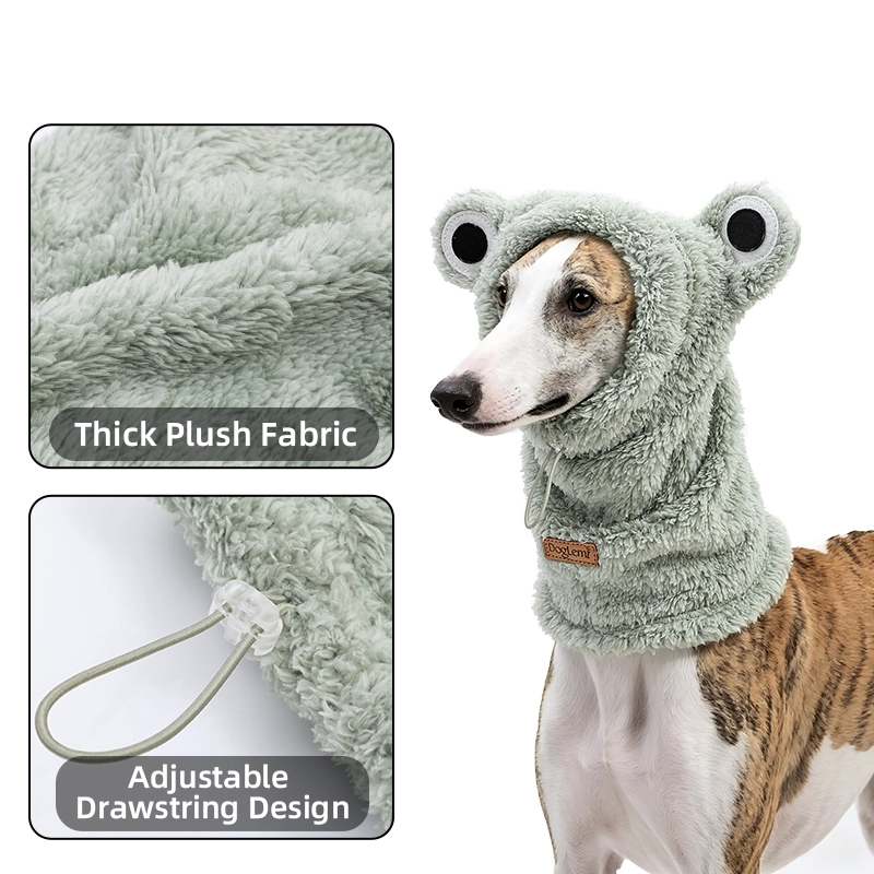 Doglemi Bequeme Passform Halloween Weihnachten Verstellbare Dichtheit Neues Design Haustier-Fleece-Kapuzenschal für den Außenbereich Heimtierbedarf