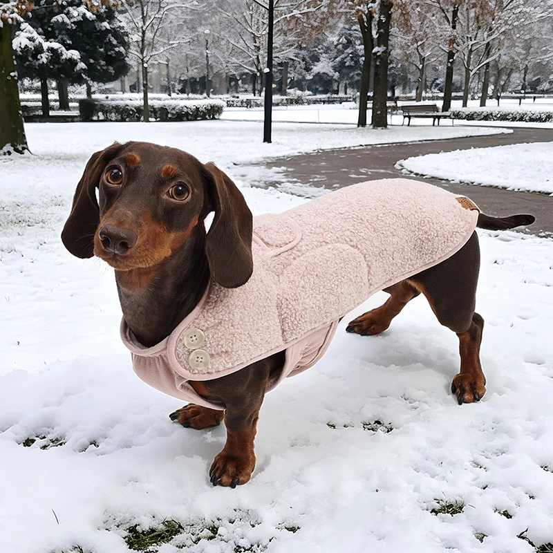 Doglemi Verdickte tägliche Freizeitkleidung für Hunde, Winterjacke, Haustierkleidung, Hersteller, französischer Stil, Hundeweste, Kleidung für Dackel